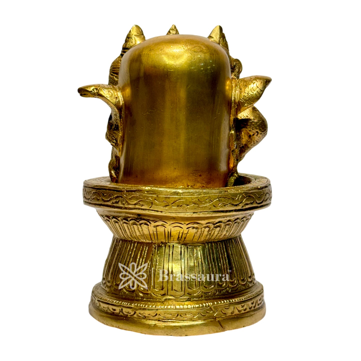 Brass Shivalinga Murti for Home and Decor Height 19 cm Weight 2.8 Kg