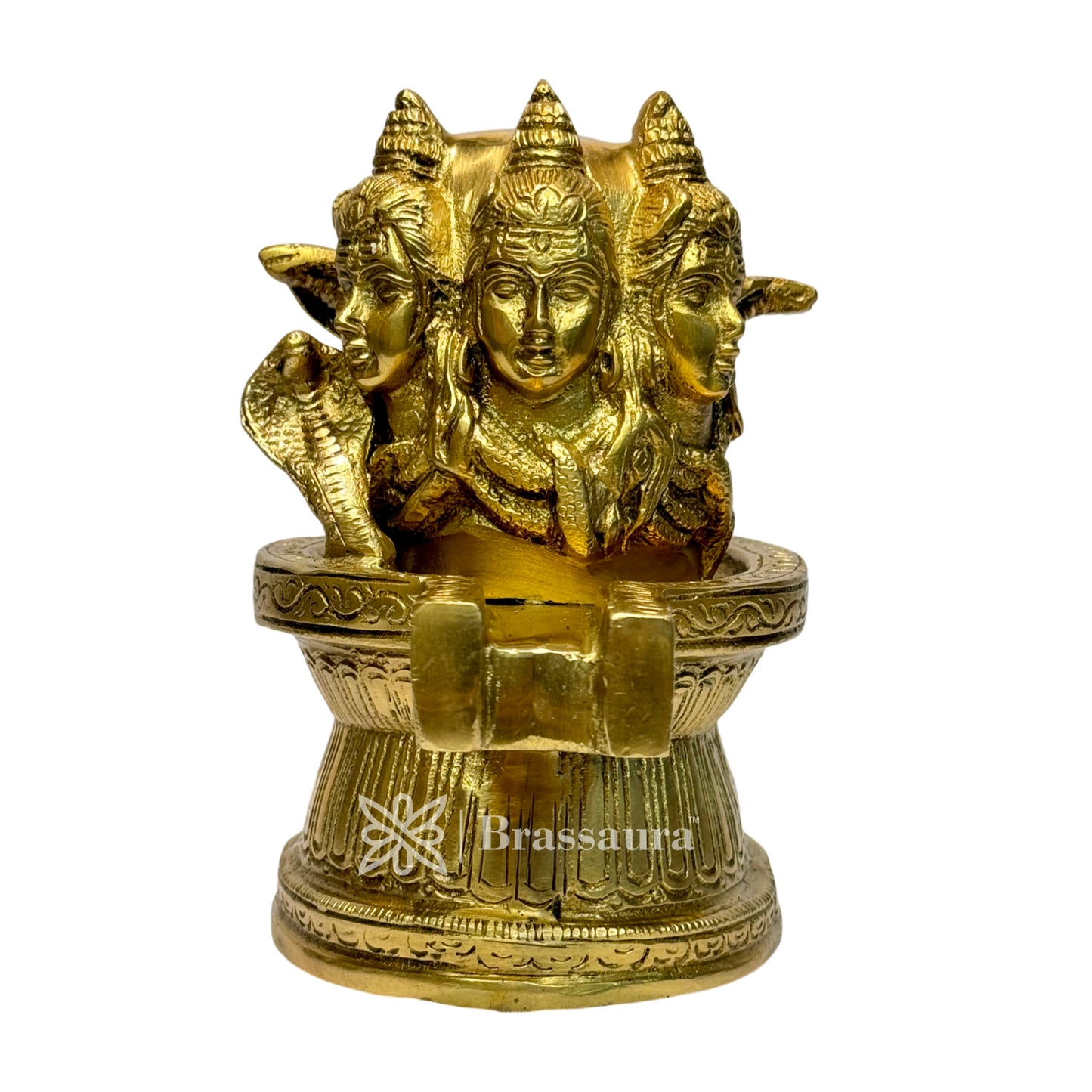 Brass Shivalinga Murti for Home and Decor Height 19 cm Weight 2.8 Kg