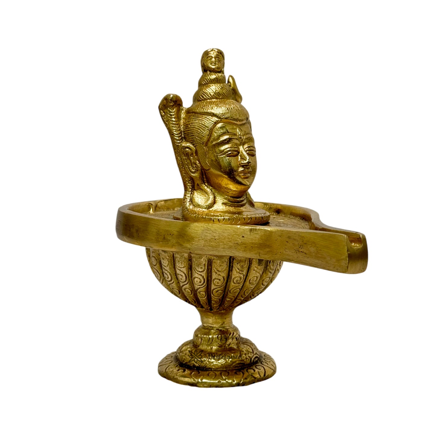 Brass Shivalinga Murti for Home and Decor ShowPiece for Living Room Height 17 cm Weight 1 Kg