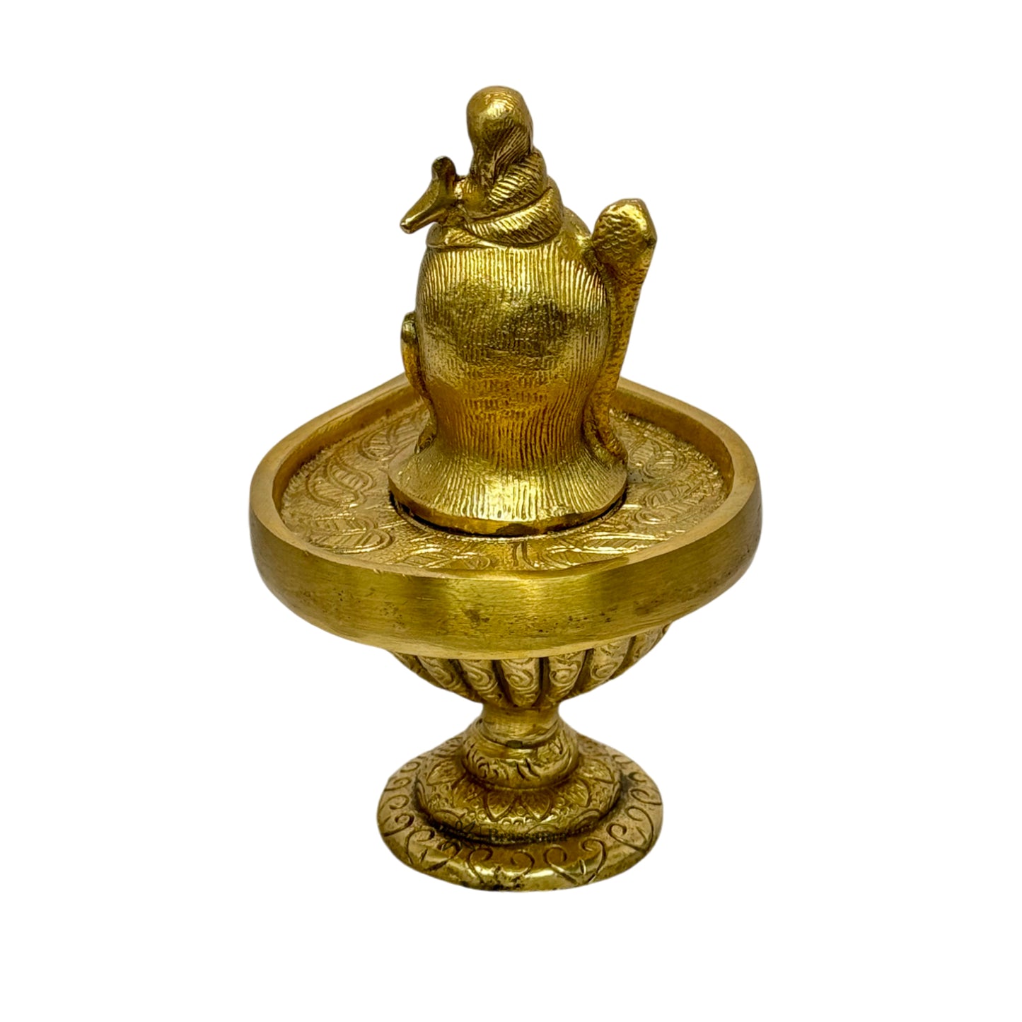 Brass Shivalinga Murti for Home and Decor ShowPiece for Living Room Height 17 cm Weight 1 Kg