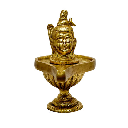 Brass Shivalinga Murti for Home and Decor ShowPiece for Living Room Height 17 cm Weight 1 Kg