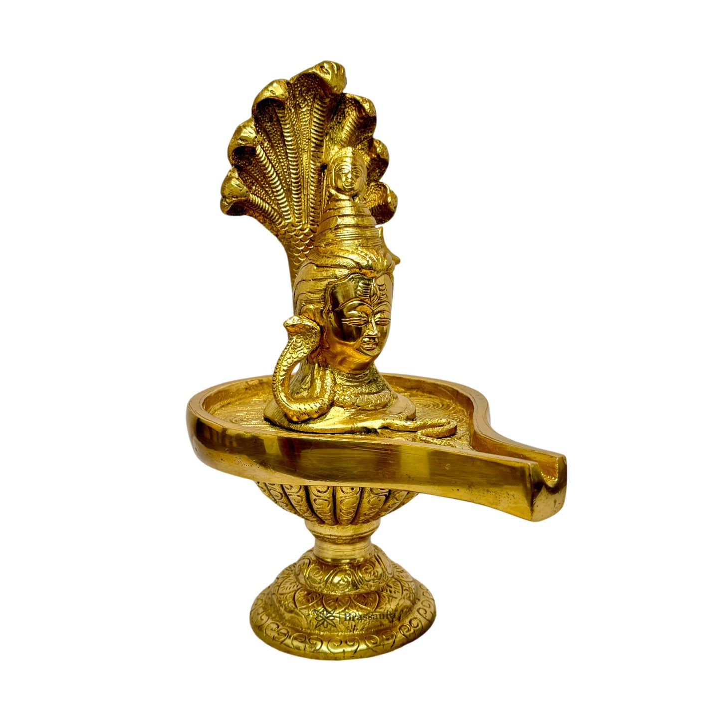 Brass Shivalinga Murti for Home and Decor ShowPiece for Living Room Gift Height 28 cm Weight 2.5 Kg