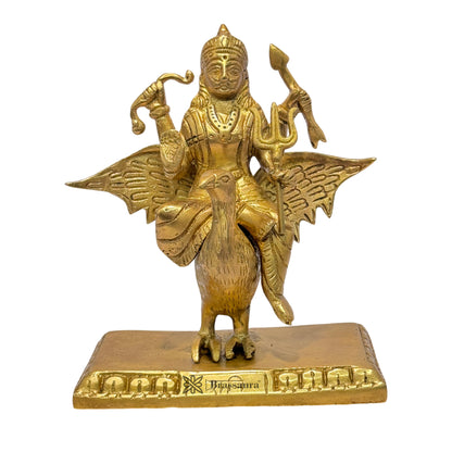 Brass Sanidev Murti for Home and Decor Height 18 cm Weight 1.6 Kg