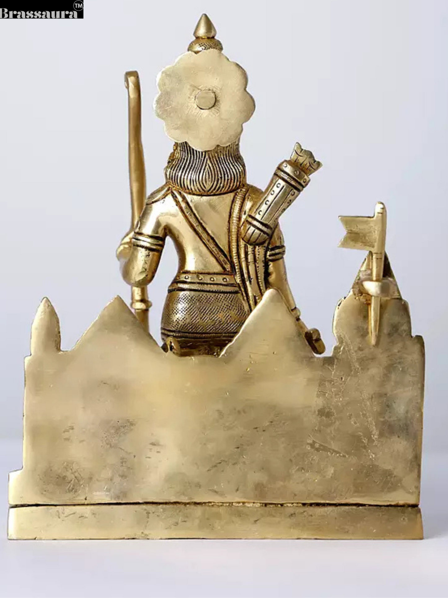 Brassaura™ Brass Ram Statue – Height 18 cm (7.09 Inches) | Weight 1.95 Kgs