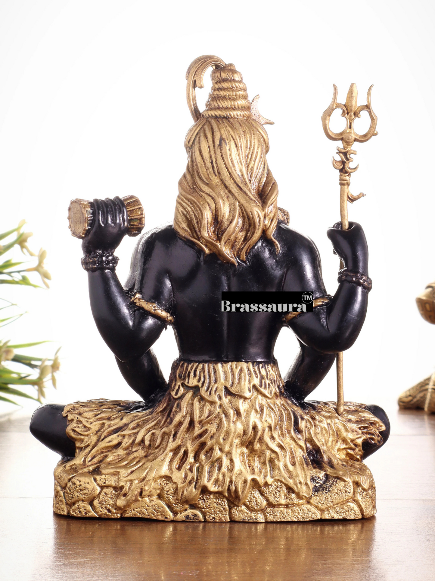 Brassaura™ Brass Shiva Idol – Height 6 Inches & Weight 2.5 Kgs | Hindu God Statue