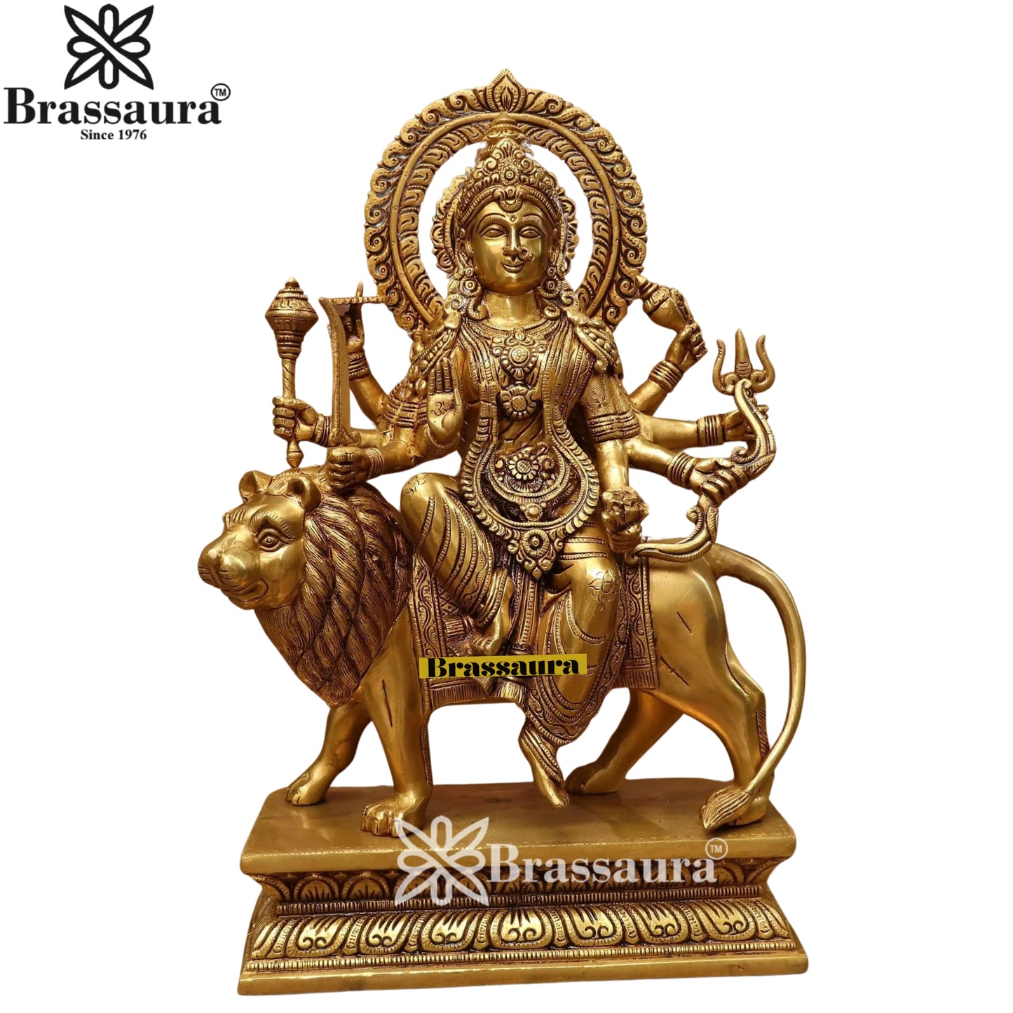 Brass Durga Idol for Home Temple and Decor Height 17 Inches & Weight 14 Kgs
