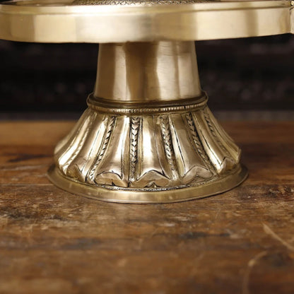 Brass Shivling With Naagraaj Statue Weight 22.81 Kg And Height 22 Inch