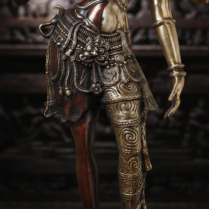 Brass Aardhnareshwar Statue Weight 24.21 Kg And Height 38.5 Inch