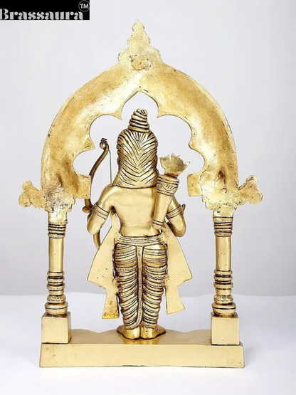Brassaura™ Brass Ram Lalla Statue – Height 14.96 Inches | Weight 5.55 Kgs