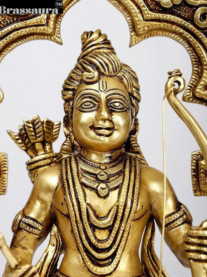 Brassaura™ Brass Ram Lalla Statue – Height 14.96 Inches | Weight 5.55 Kgs