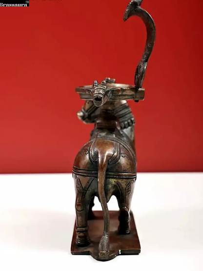 Brassaura™ Shiva Ling Brass Sculpture | Height 8.07 Inches | Weight 1.67 Kgs | Spiritual Decor