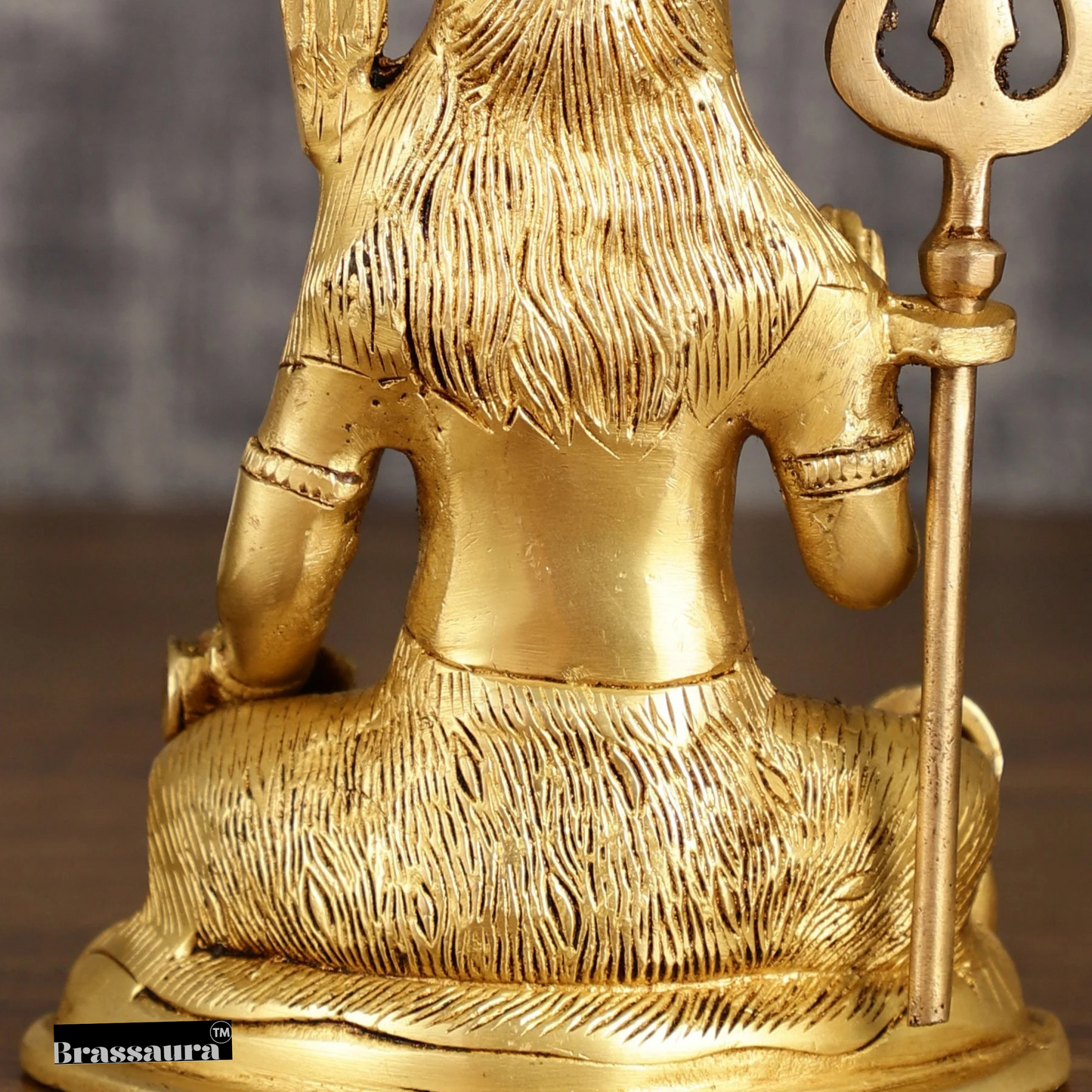 Brassaura™ Brass Shiva Idol – Height 7 Inches & Weight 1.3 Kgs | Traditional Pooja Décor