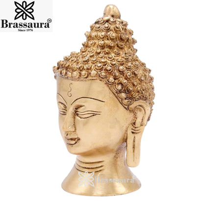 Brass Head Buddha Weight 1 kg & Height 5 Inch