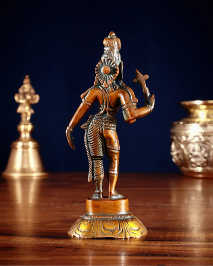 Brass Aardhnareshwar Idol for Home and Decor | Weight .4 Kg Height 6 inch