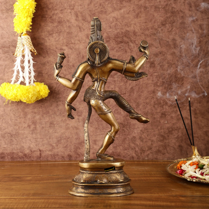 Brass Aardhnareshwar Idol for Home and Decor | Weight 4.97 Kg Height 15 inch