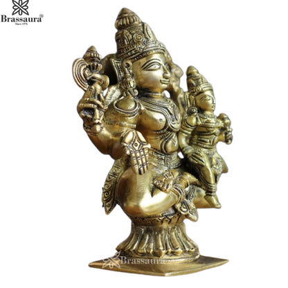 Brass Lord Shiv Family Statue Weight 2 Kg And Height 6.5 Inch