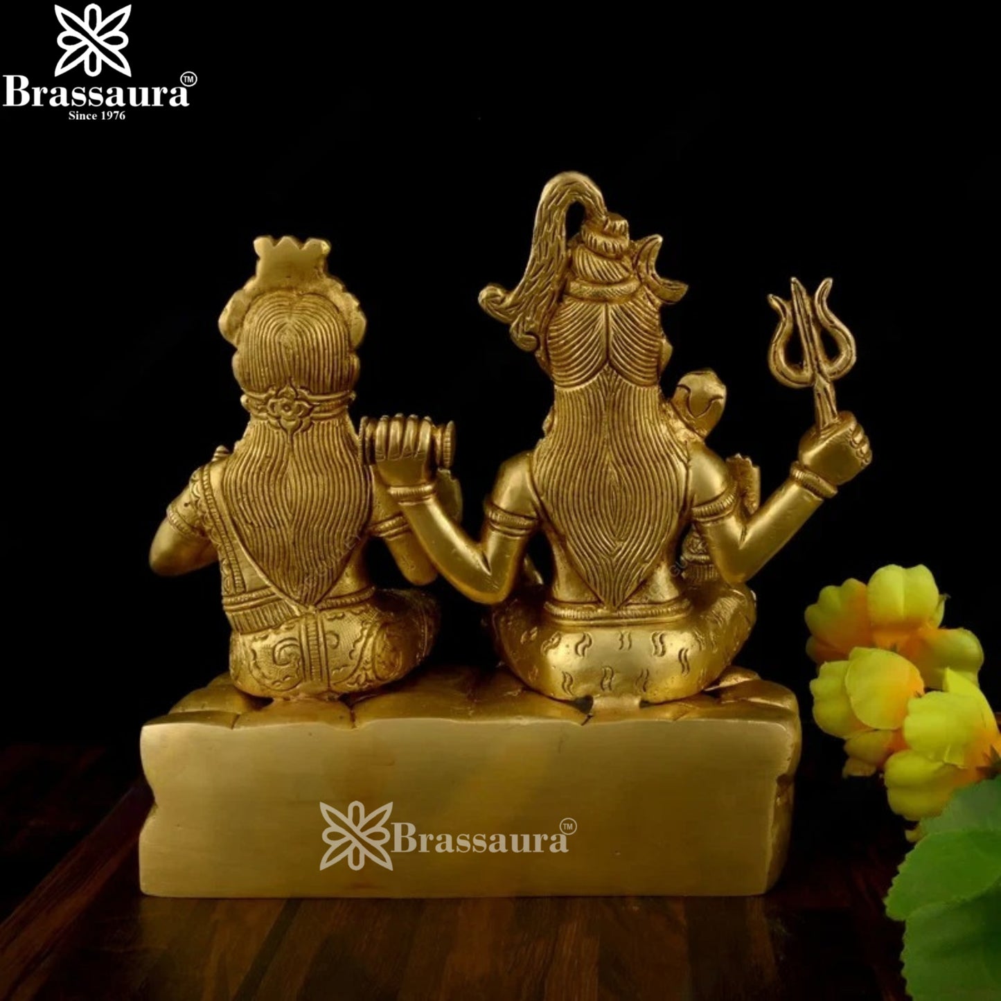 Brass Superfine Lord Shiv Family Statue Weight 3 Kg And Height 15 Inch