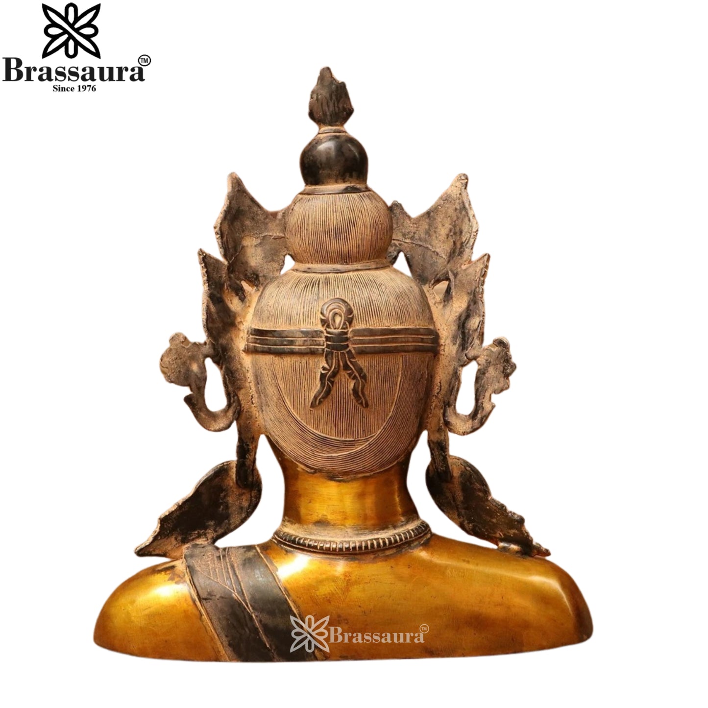 Brass Antique Tara Brust Statue Weight 10 Kg And Height 17 Inch