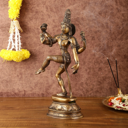 Brass Aardhnareshwar Idol for Home and Decor | Weight 4.97 Kg Height 15 inch