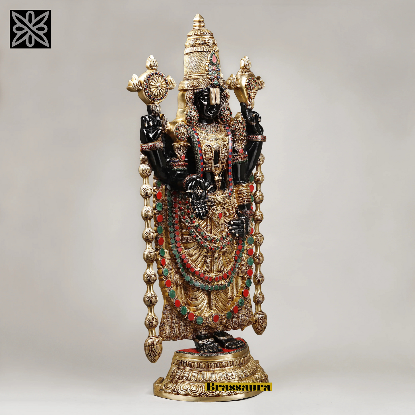 Brass Balaji Idol For Home Decor Height 46 Inch & Weight 48.1 Kg