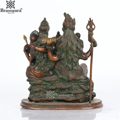 Brass Lord Shiv Parivaar Statue Weight 9.2 Kg And Height 12 Inch