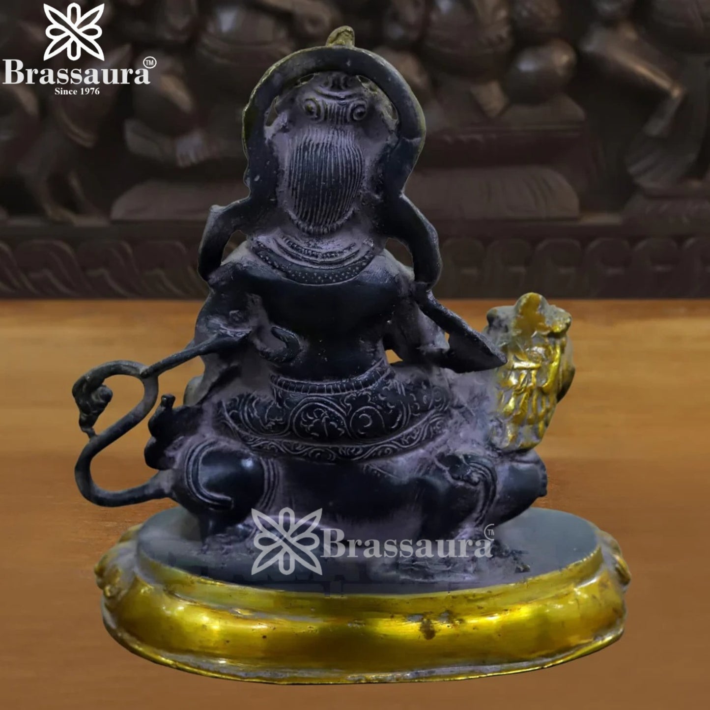 Brass Kuber Statue Weight 1.81 Kg And Height 7 Inch