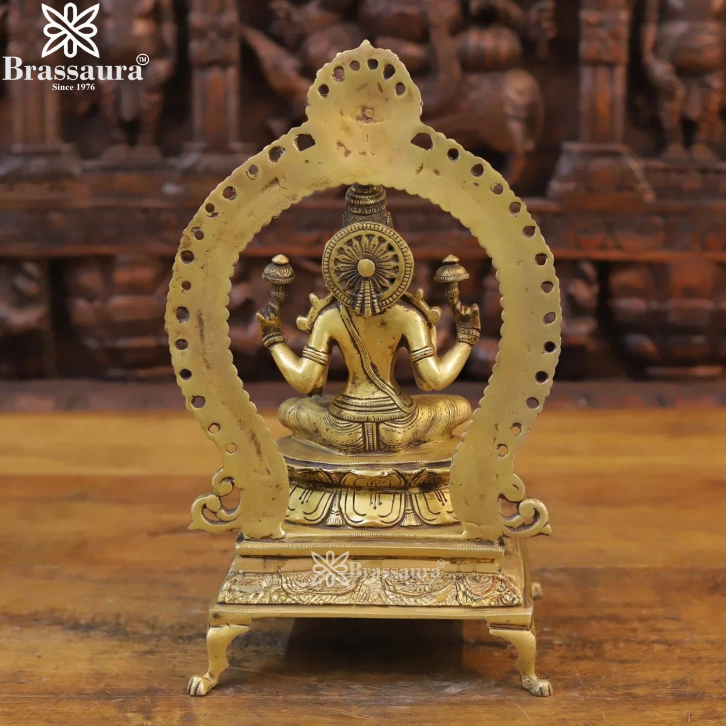 Brass Lakshmi Murti Weight 4.36 Kg And Height 13 Inch