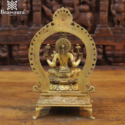 Brass Lakshmi Murti Weight 4.36 Kg And Height 13 Inch