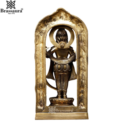 Brass Ram Darbar Statue Weight 4.2 Kg And Height 12 Inch
