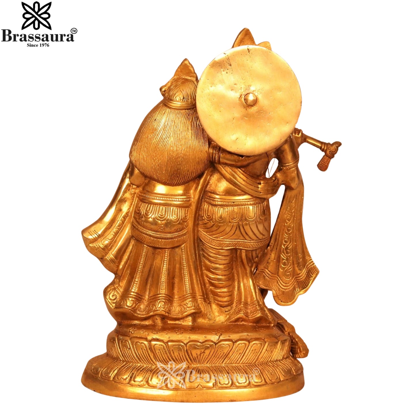 Brass Radha Krishna Idol Weight 5.7 Kg And Height 12 Inch
