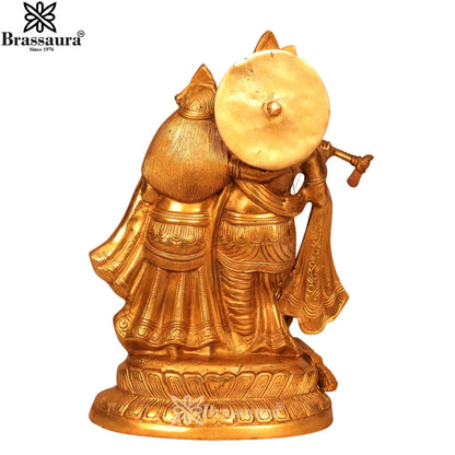 Brass Radha Krishna Idol Weight 5.7 Kg And Height 12 Inch
