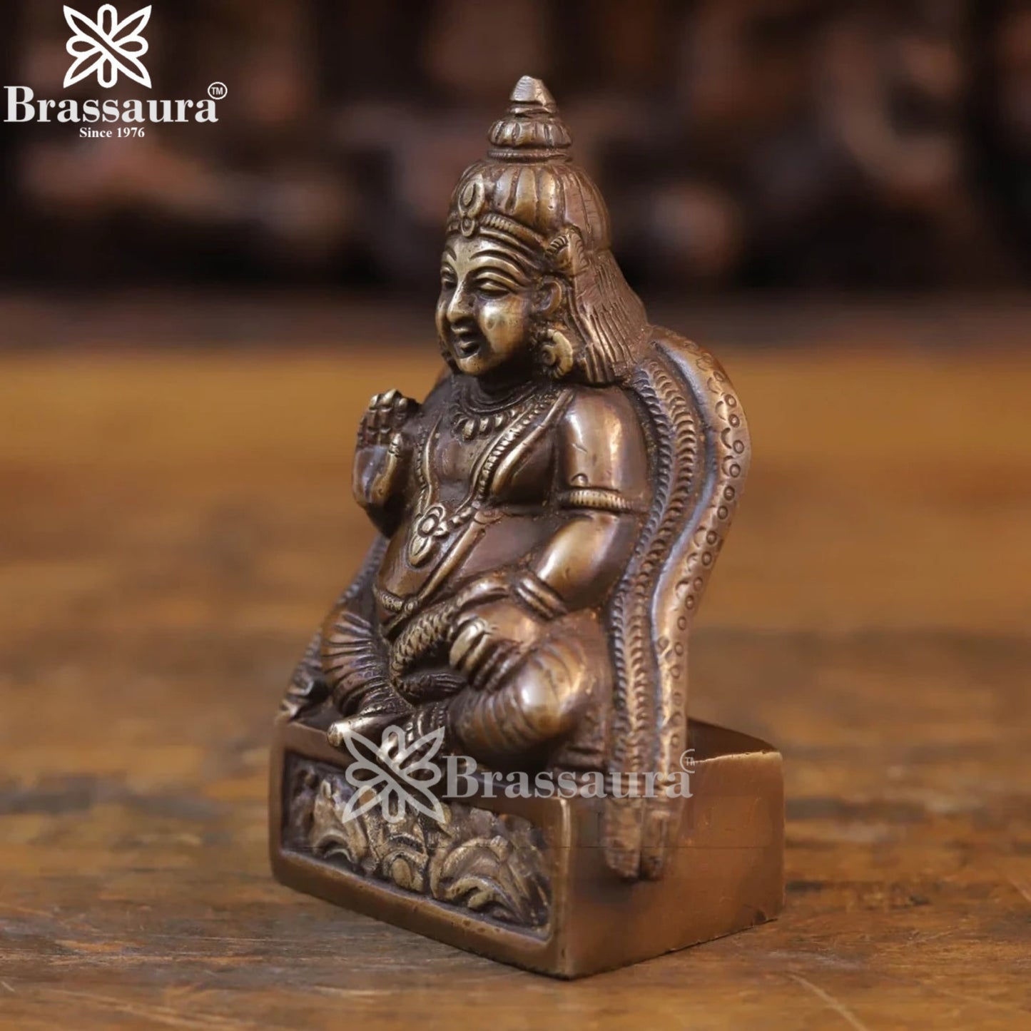 Brass Kuber Statue Weight .8 Kg And Height 4.5 Inch