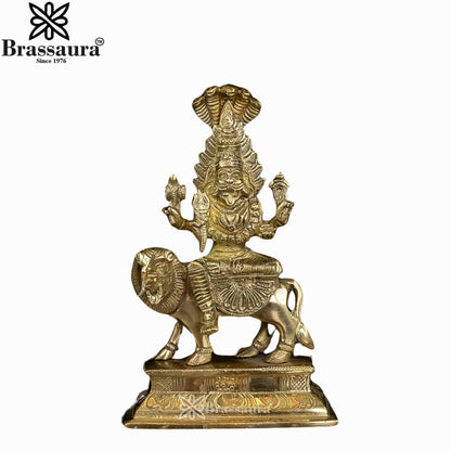 Brass Pratyangira Devi Murti Weight .9 Kg And Height 7 Inch