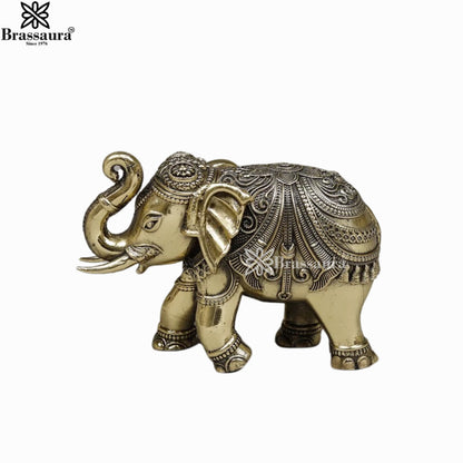 Brass Super Fine Elephant For Home Décor And Gift Items Weight 0.210 kg Height 3 Inch