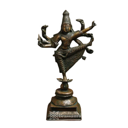 Brass Lord Dancing Shiva Statue Weight 16 Kg And Height 16.5 Inch