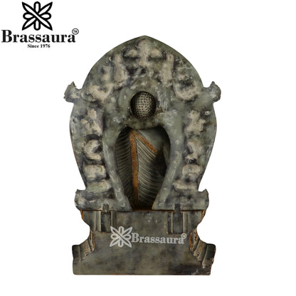 Brass Blessing Buddha Weight 25.8 kg & Height 25 Inch