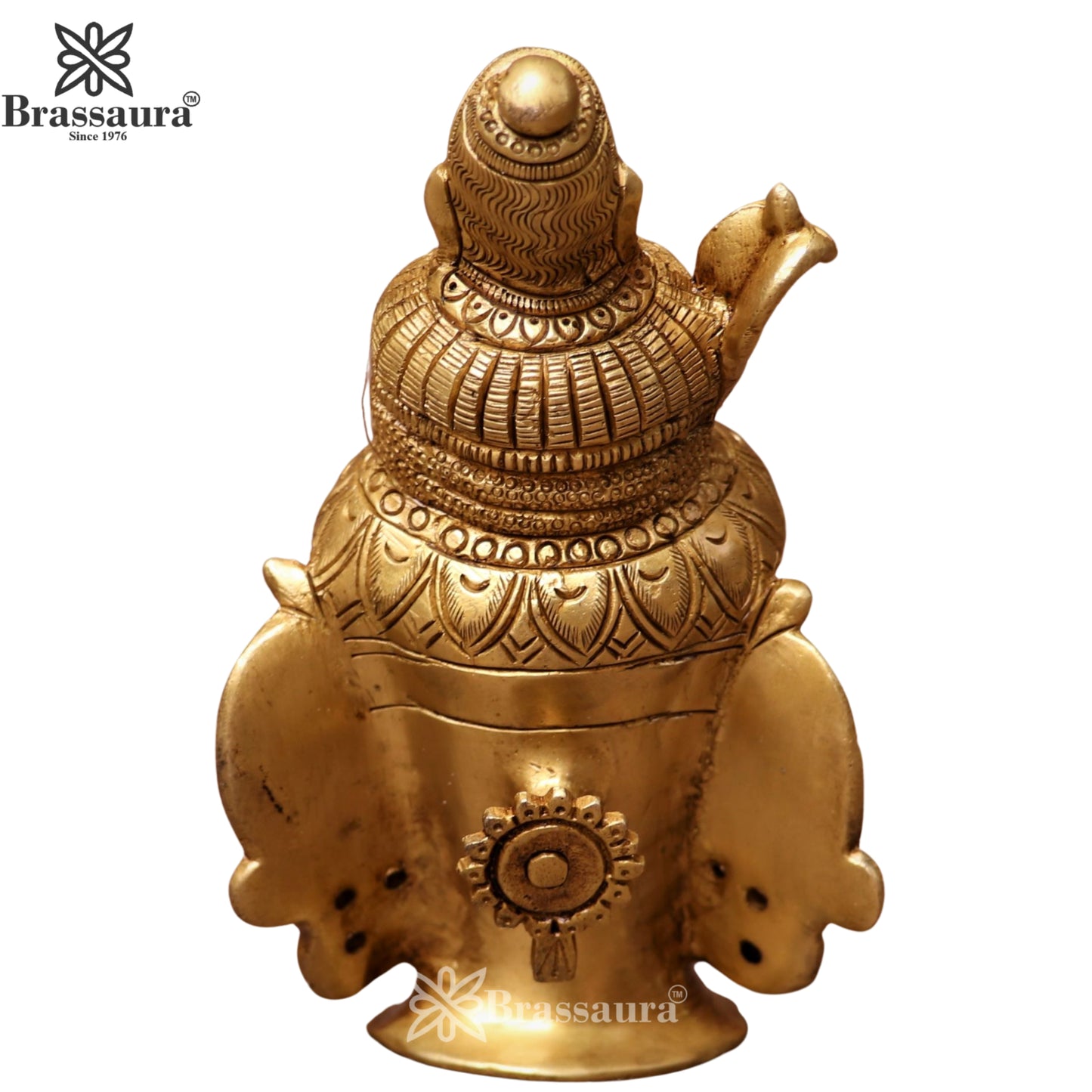 Brass Shiva Head Statue Weight .93 Kg And Height 6 Inch