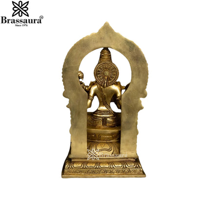 Brass Saraswati Statue Weight 4 Kg And Height 10.5 Inch