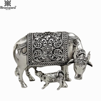 Brass Super Fine Kamdhenu For Home Décor And Gift Items Weight 0.260 kg Height 3 Inch