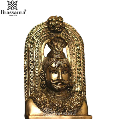 Brass Shiva Mukhlingam Statue Weight 2 Kg And Height 8 Inch