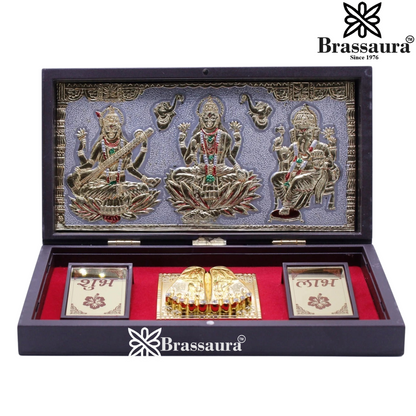 Brass Artistic Lakshmi Ganesh Weight 0.4 kg & Height 1.5 Inch