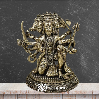 Brass Superfine Hanuman Statue Weight .714 Kg And Height 6 Inch