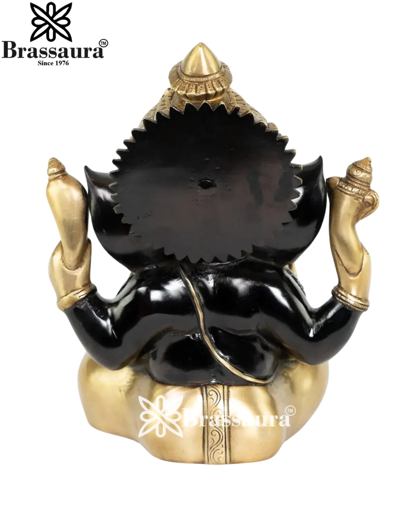 Brass Ganesha Statue Weight 8.8 Kg And Height 12 Inch