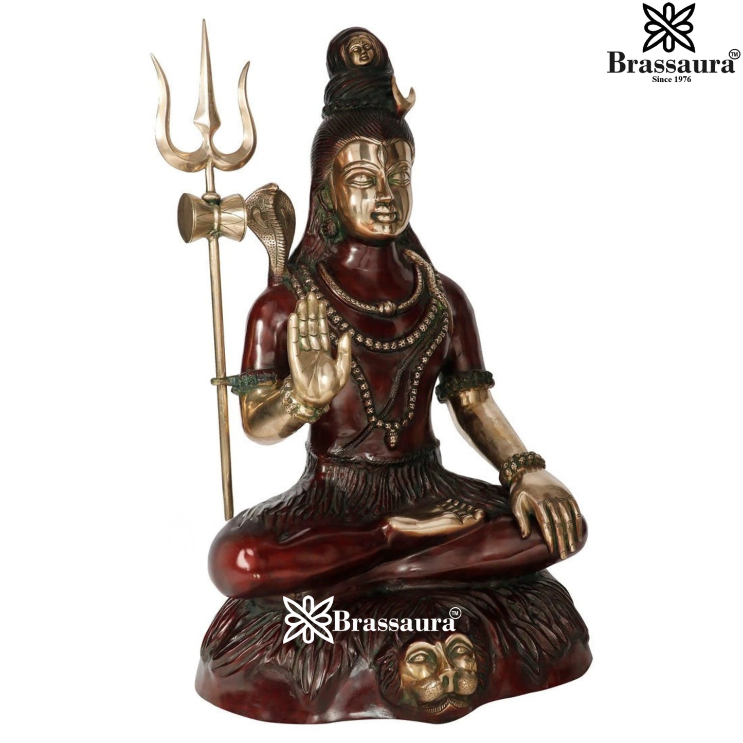 Brass  Artistic Shiva Weight 35 Kg & Height 34 Inch