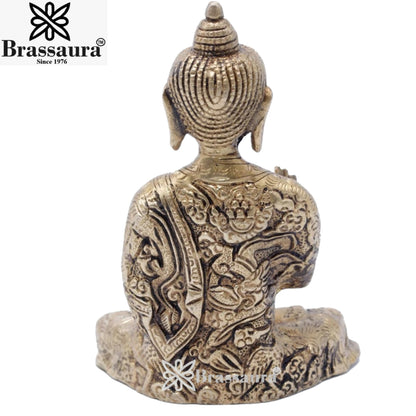 Brass Blessing Buddha Weight 1.1 kg & Height 6 Inch
