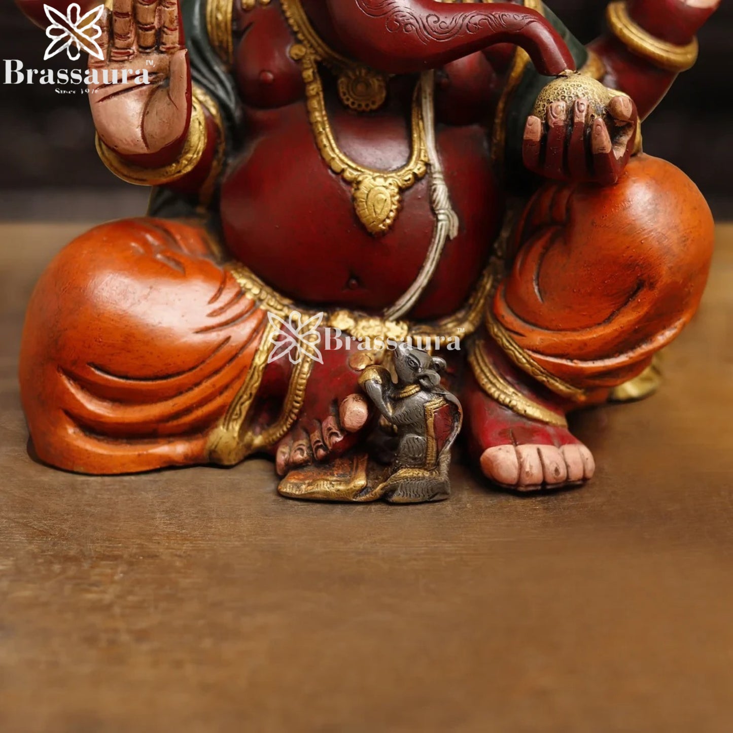 Brass Classic Ganesha Weight 11.4 Kg & Height 13 Inch