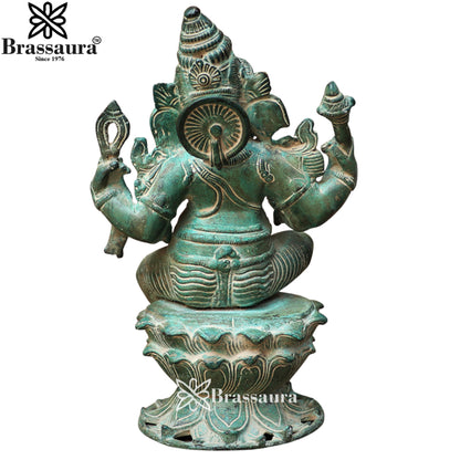 Brass Artistic Ganesha Weight 6.5 Kg & Height 12 Inch