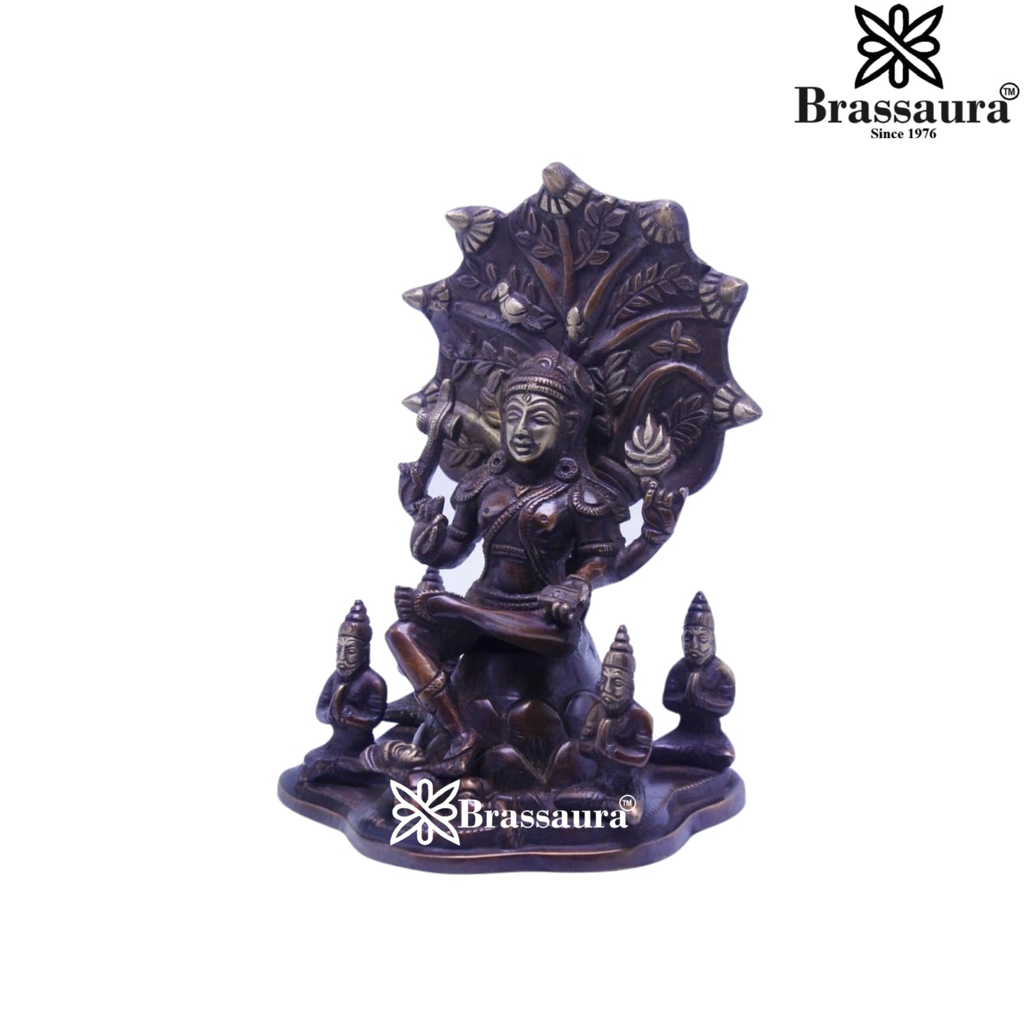 Brass Classic Shiv Family  Weight 3 Kg & Height 8.5 Inch