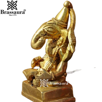 Brass Ganesha Statue Weight .17 Kg And Height 2.7 Inch