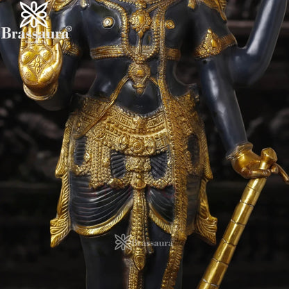 Brass Vishnu Statue Weight 31.77 Kg And Height 41 Inch